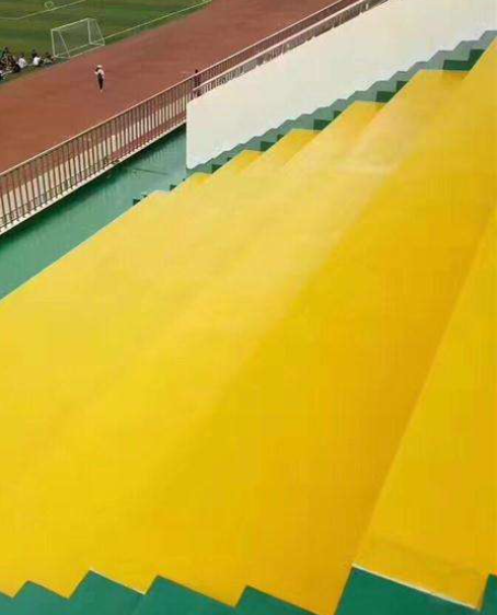 轮台球场台阶翻新修补改造